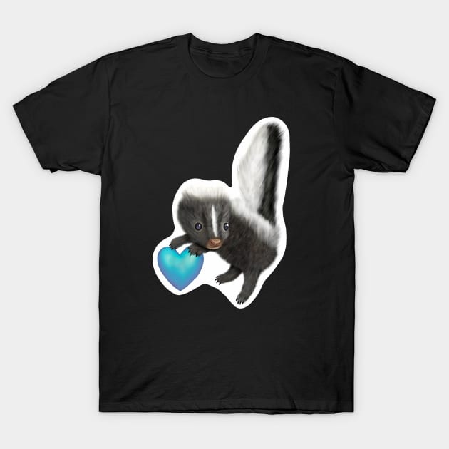 Cute Baby Skunk for Skunk Lovers T-Shirt by Mochi Merch